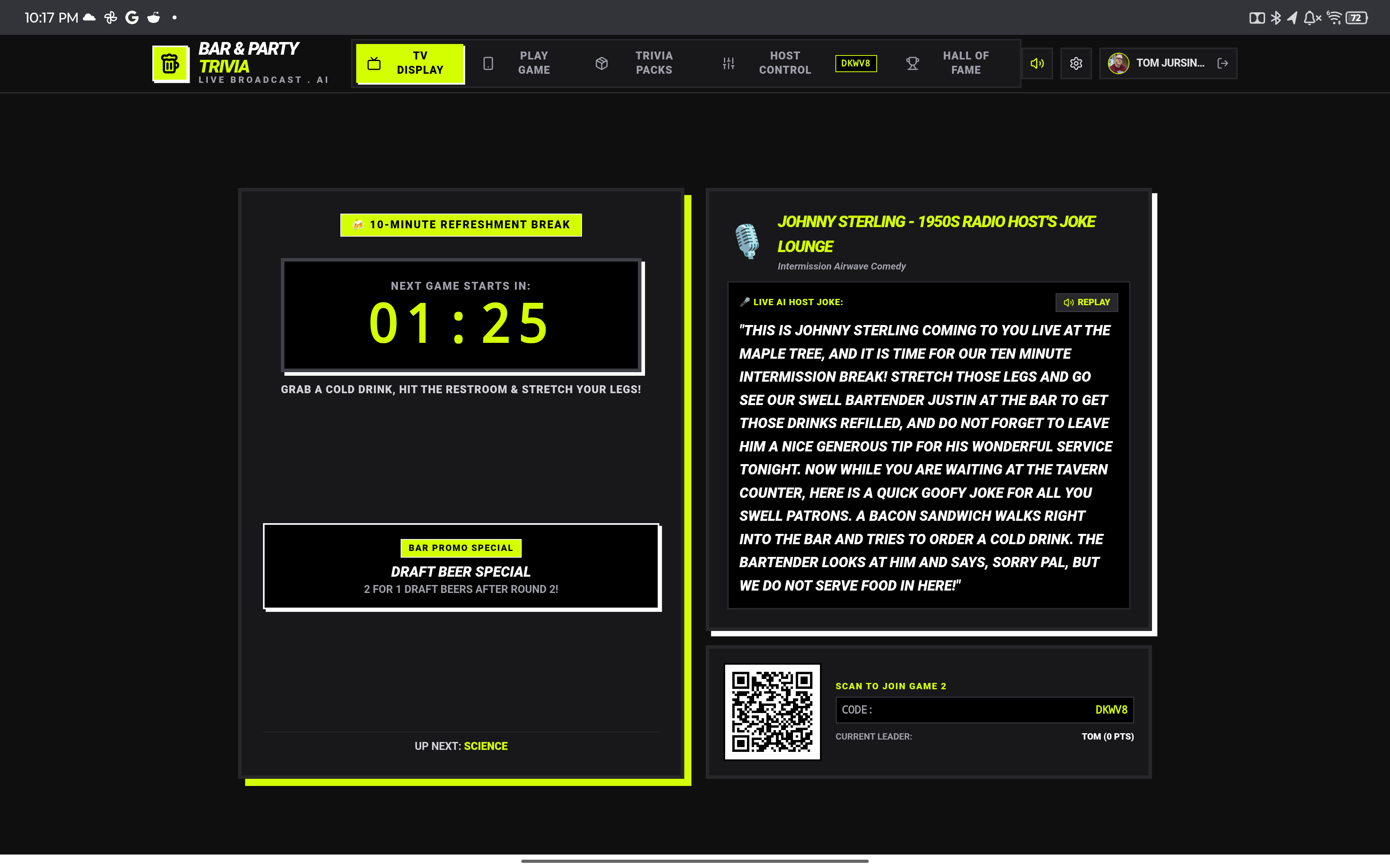 Bar & Party Trivia Screenshot