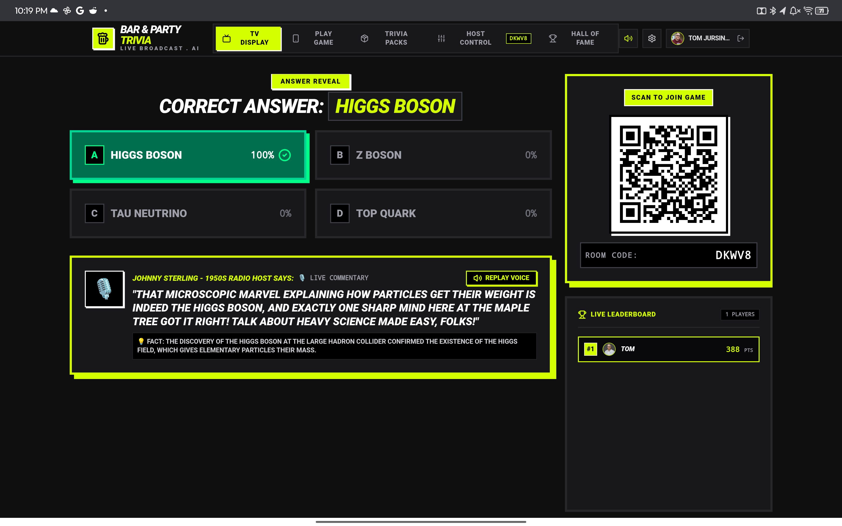 Bar & Party Trivia Screenshot