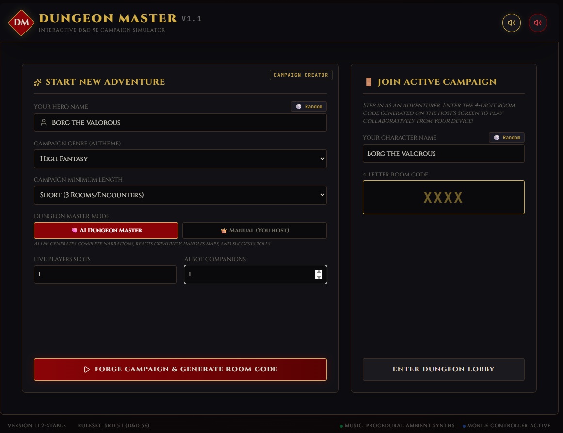 Dungeon Master AI Screenshot 1