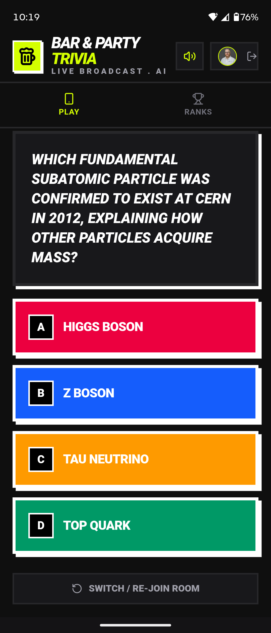 Bar & Party Trivia Mobile Screenshot
