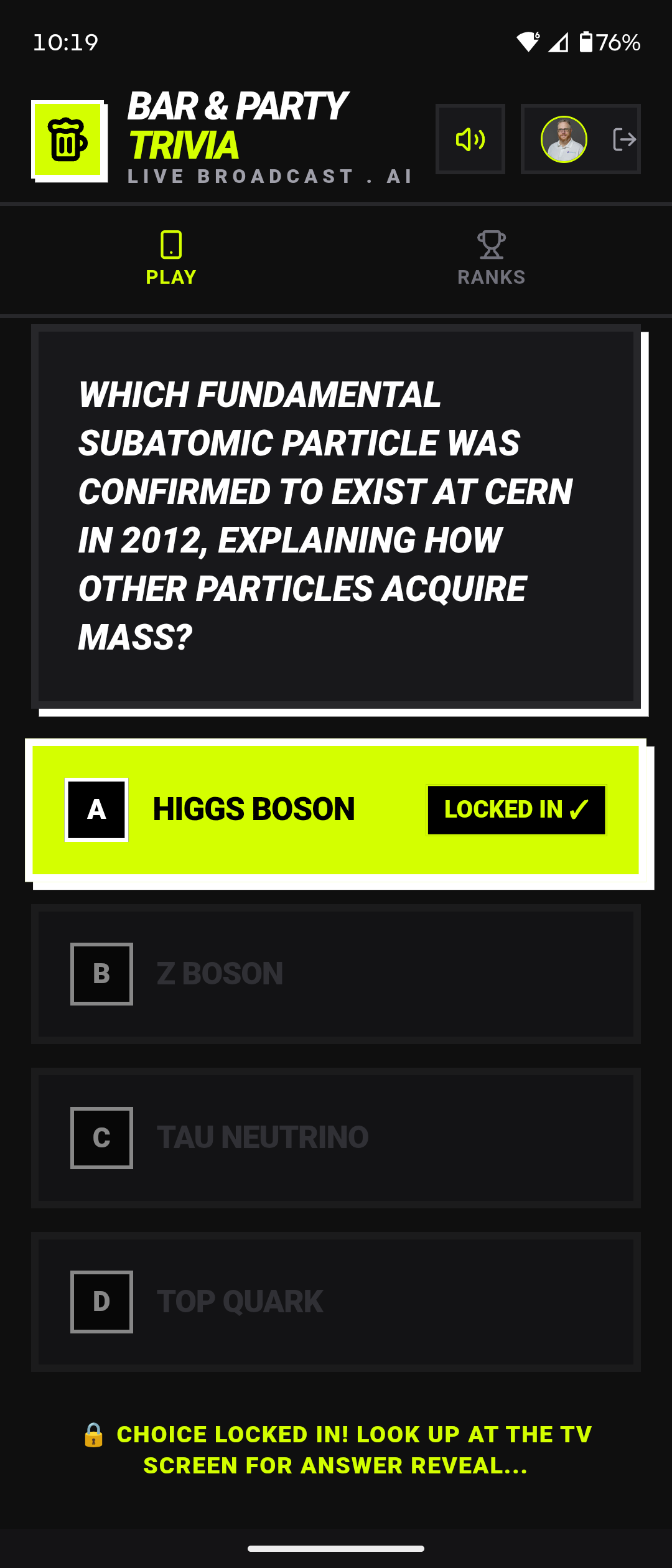 Bar & Party Trivia Mobile Screenshot